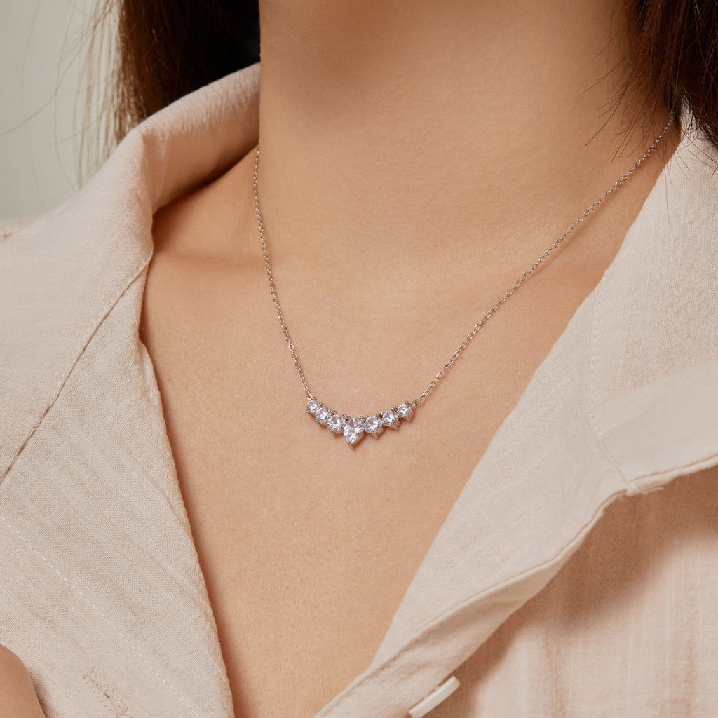 [Solara Jewelry ]可憐なカラフルハートネックレス