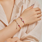 [Solara Jewelry ]豪華でカラフルなロマンチックなハート型恋人ブレスレット