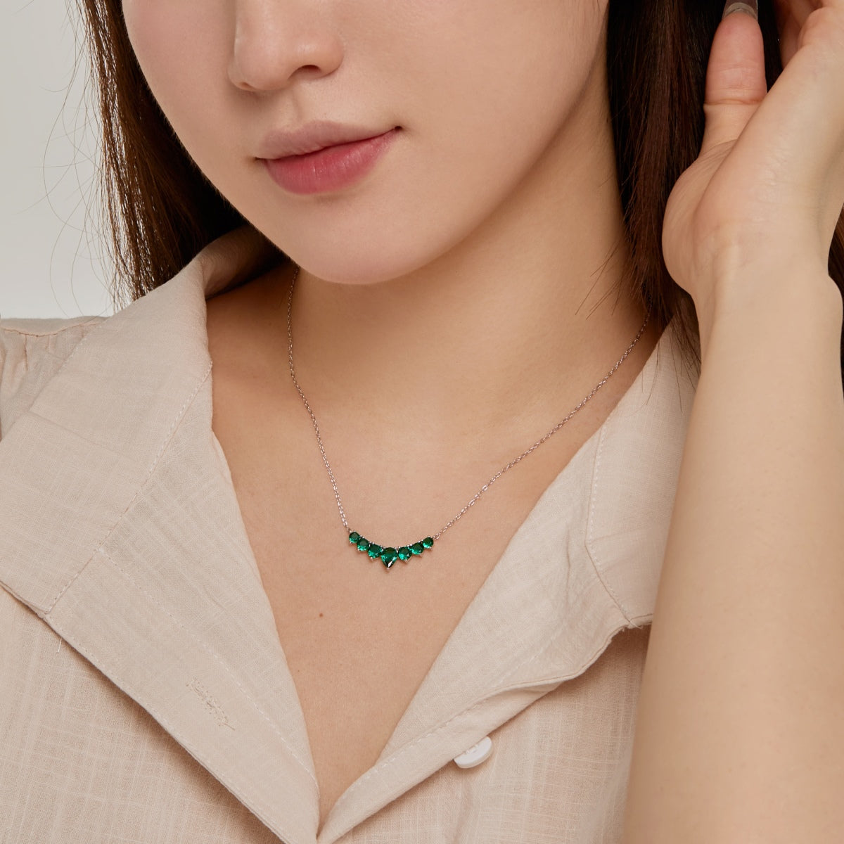 [Solara Jewelry ]可憐なカラフルハートネックレス