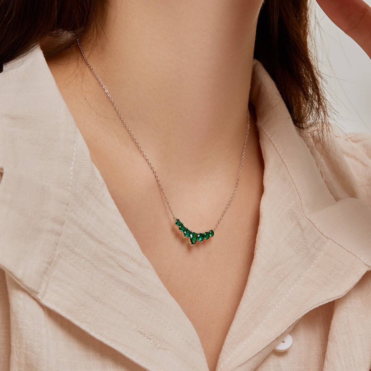 [Solara Jewelry ]可憐なカラフルハートネックレス
