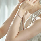 [Solara Jewelry ]0,5 Karat Elegantes, romantisches Armband in Herzform für Liebende