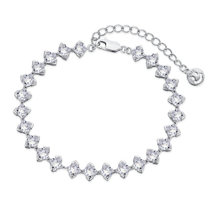 [Solara Jewelry ]0.5 Karat kunstvolles Prinzessschliff-Alltagsarmband