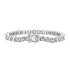 [Solara Schmuck] Verziertes, funkelndes rundgeschliffenes Hochzeitsarmband
