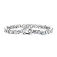 [Solara Jewelry ]Ornate Sparkling Round Cut Wedding Bracelet