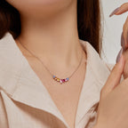 [Solara Jewelry ]可憐なカラフルハートネックレス