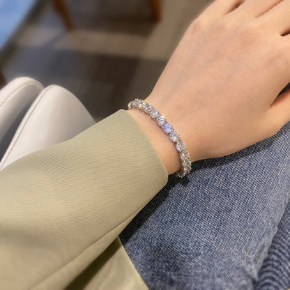[Solara Jewelry]0,75 Karat blendendes Hochzeitsarmband mit runden Diamanten