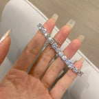 [Solara Schmuck] Verziertes, funkelndes rundgeschliffenes Hochzeitsarmband