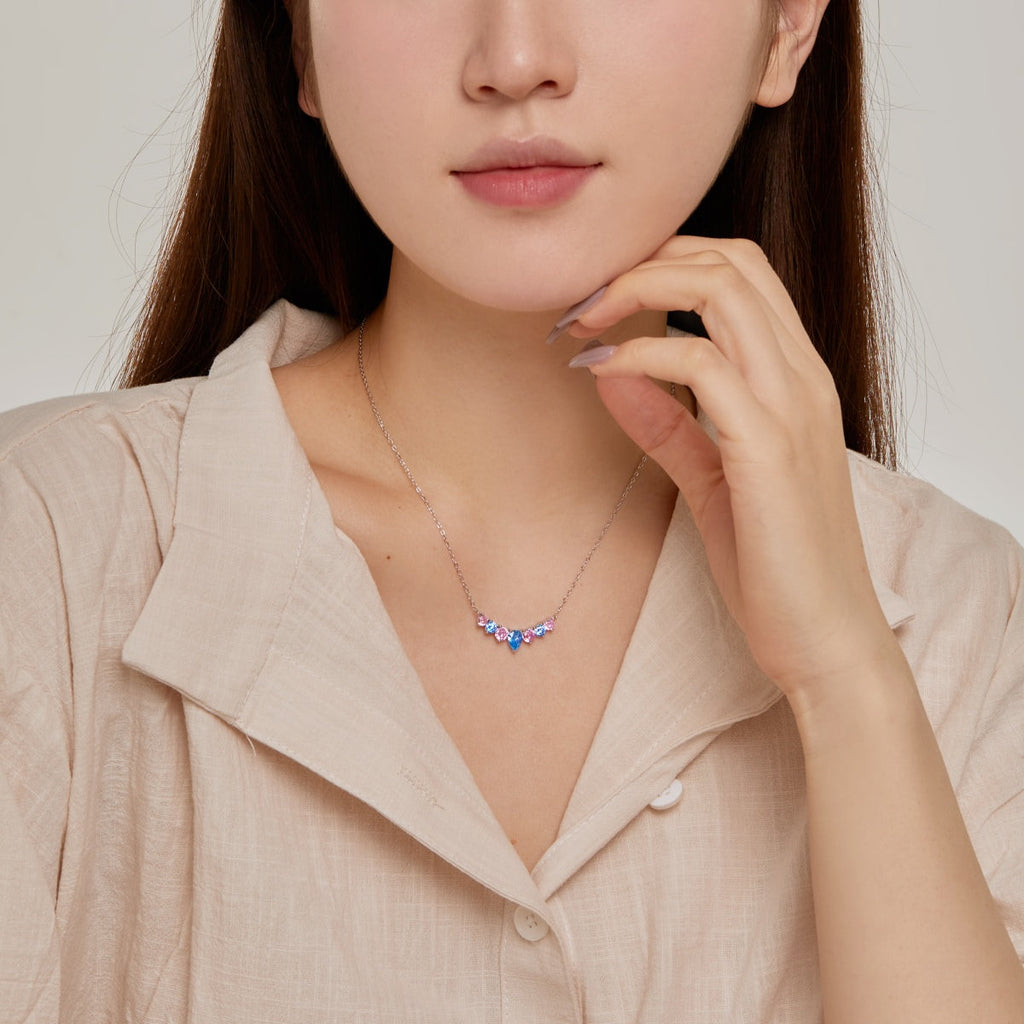 [Solara Jewelry ]可憐なカラフルハートネックレス