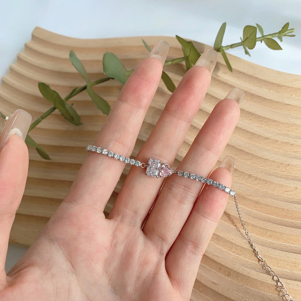 [Solara Jewelry ]Dazzling Unique Multi Shape Lover Bracelet