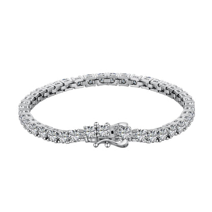 [Solara Jewelry ]豪華な装飾のラウンドカットテニスブレスレット