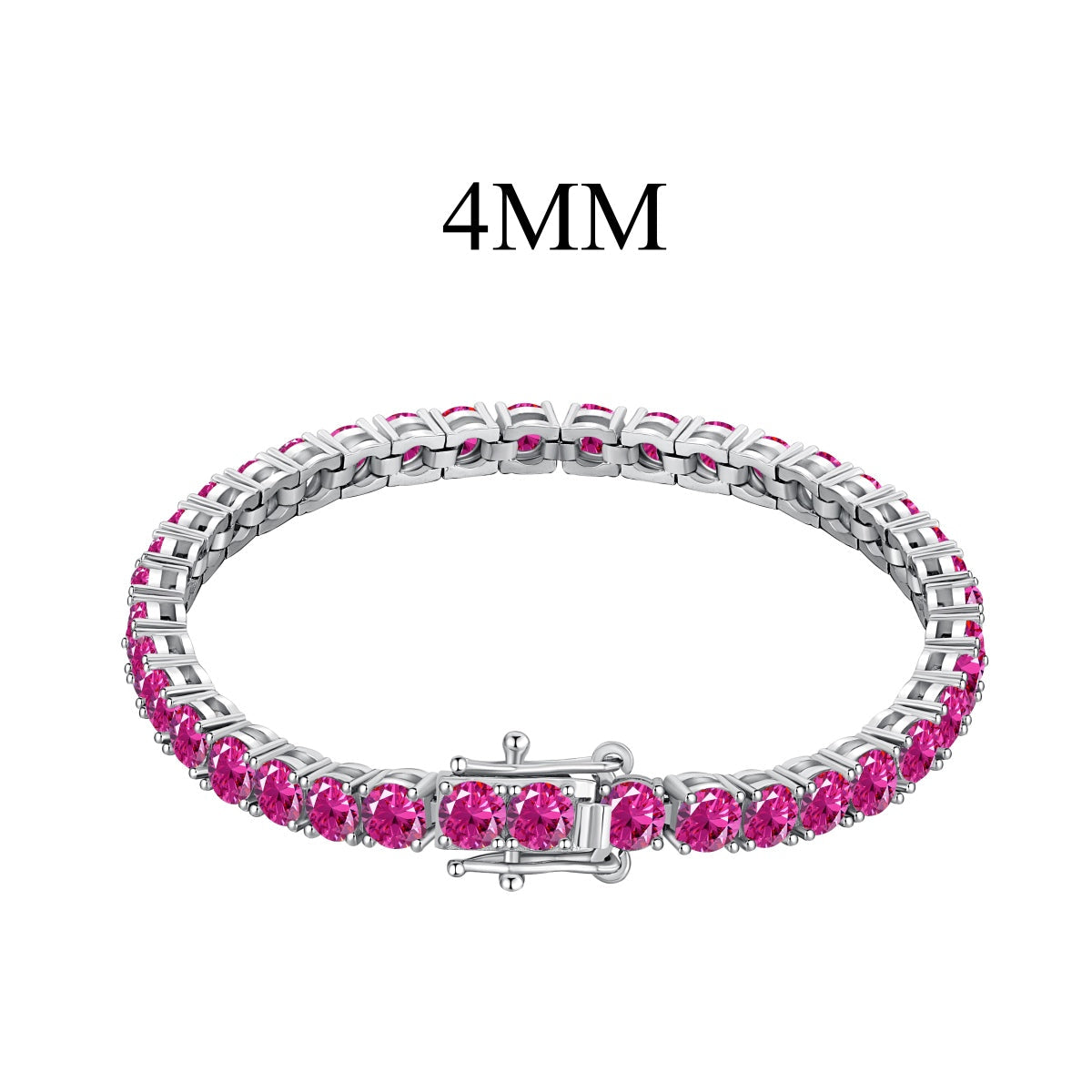[Solara Jewelry ]輝くカラフルなラウンドカットパーティブレスレット