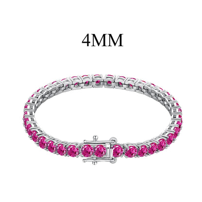 [Solara Jewelry ]輝くカラフルなラウンドカットパーティブレスレット