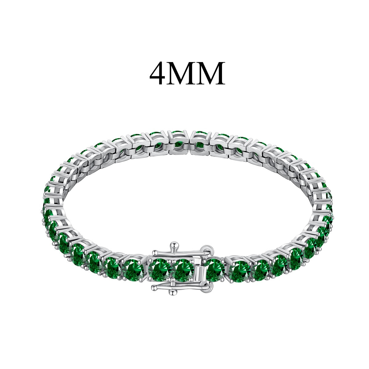 [Solara Jewelry ]輝くカラフルなラウンドカットパーティブレスレット