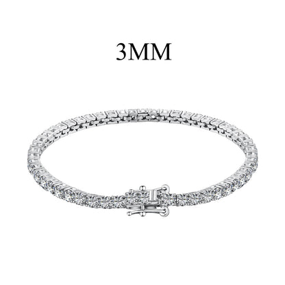 [Solara Schmuck ]Strahlendes Buntes Armband mit Rundschliff für Partys