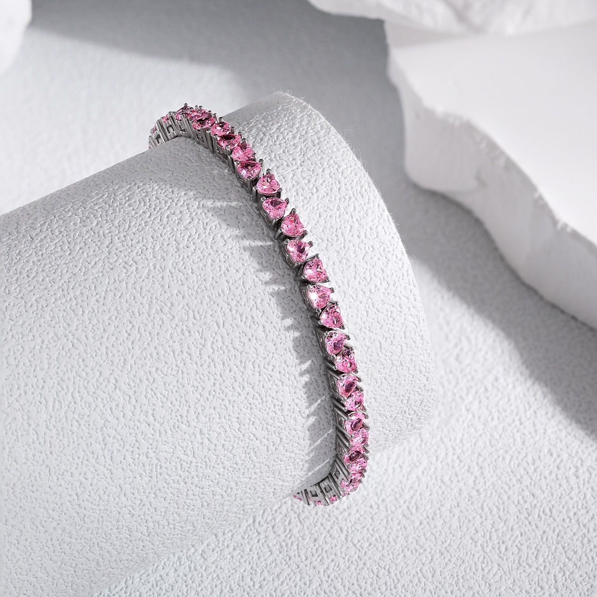 [Solara Jewelry ]Strahlendes romantisches Herzform-Liebhaberarmband