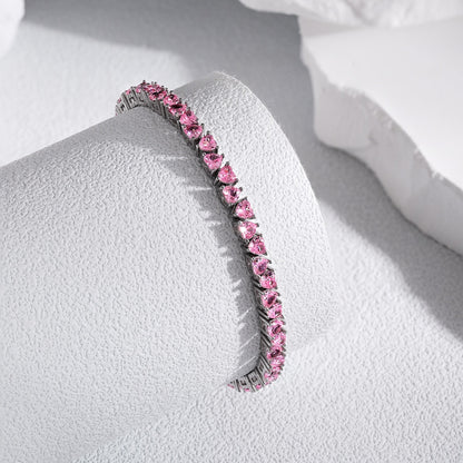 [Solara Jewelry ]Strahlendes romantisches Herzform-Liebhaberarmband