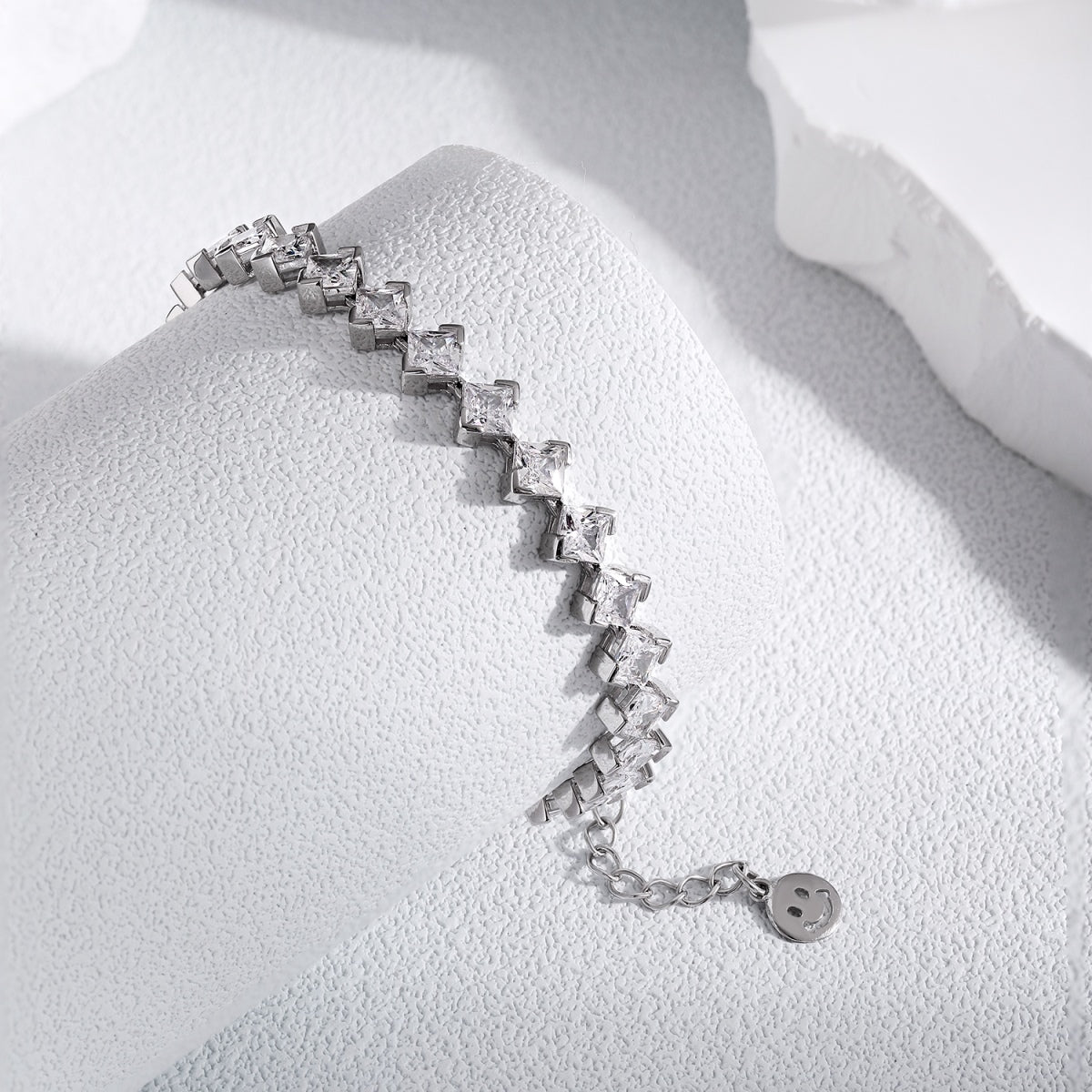 [Solara Jewelry ]0.5 Karat kunstvolles Prinzessschliff-Alltagsarmband