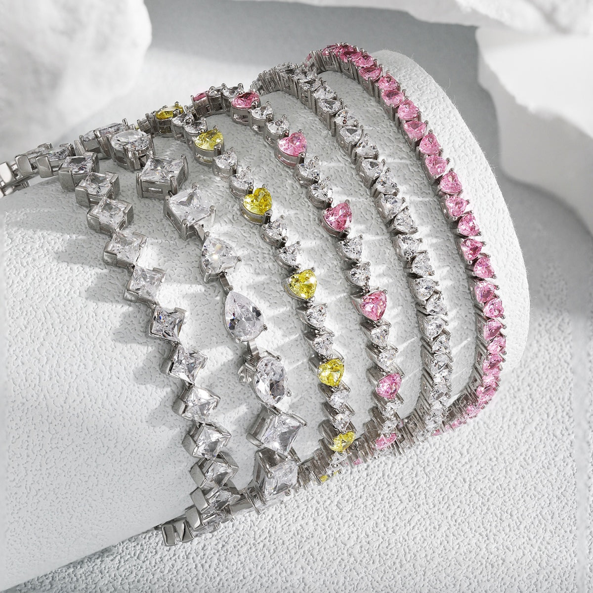[Solara Jewelry ]Einzigartiges, exquisites Armband mit Facettenschliff für den Alltag