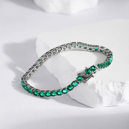 [Solara Jewelry ]輝くカラフルなラウンドカットパーティブレスレット