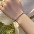 [Solara Schmuck ]Strahlendes Buntes Armband mit Rundschliff für Partys