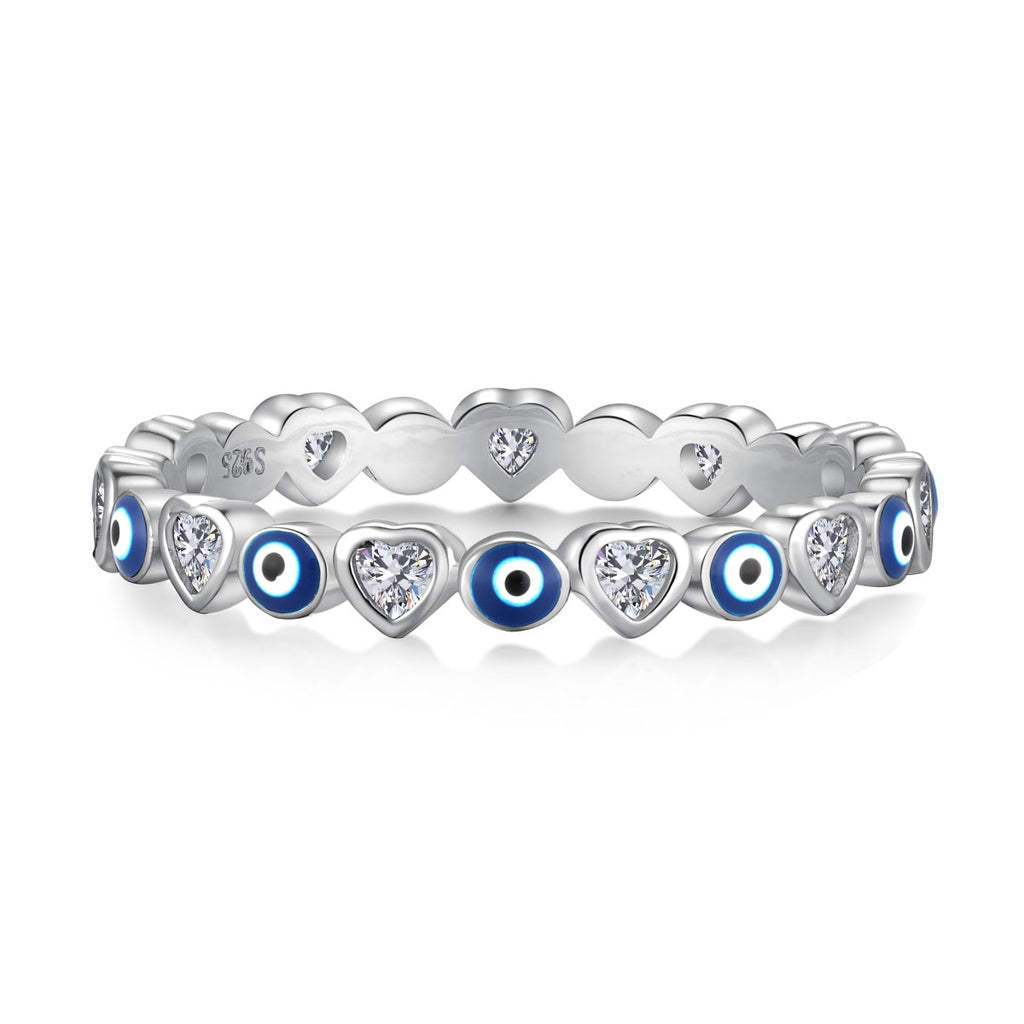 [Solara Jewelry ]Strahlender bunter runder Alltagsring