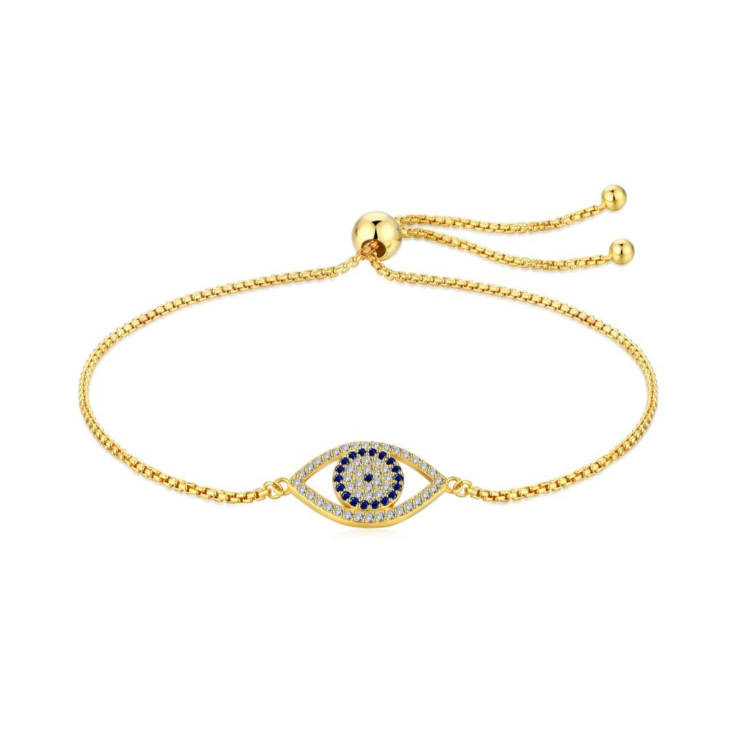 [Solara Jewelry ]目のような形のきらめくネックレス