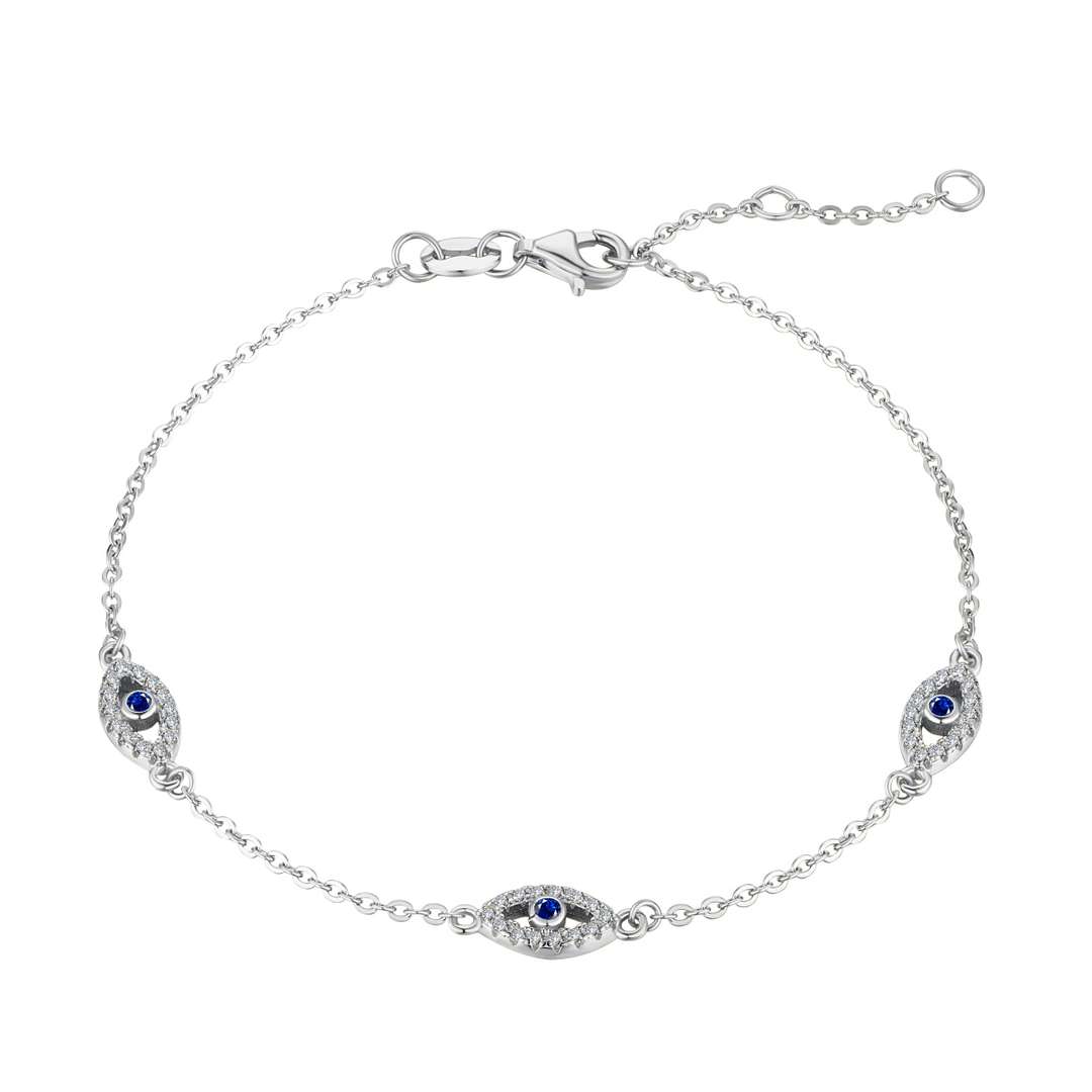 [Solara Jewelry ]イーブルアイ シェイプペンダントネックレス