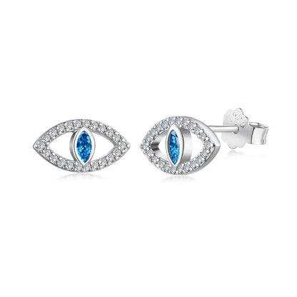 [Solara Jewelry ]ブルーデビルアイズ中空スタッドピアス