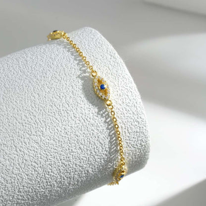 [Solara Jewelry ]イーブルアイ シェイプペンダントネックレス