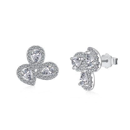 [Solara Jewelry] Ohrringe für Verliebte mit birnenförmigen und verschnörkelten Blumen