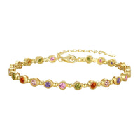 [Solara Jewelry ]Sparkling Exquisite Round Cut Party Bracelet