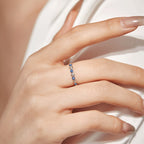 [Solara Jewelry ]Strahlender bunter runder Alltagsring