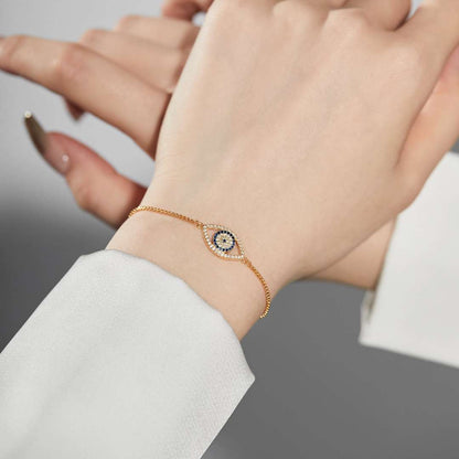 [Solara Jewelry ]目のような形のきらめくネックレス