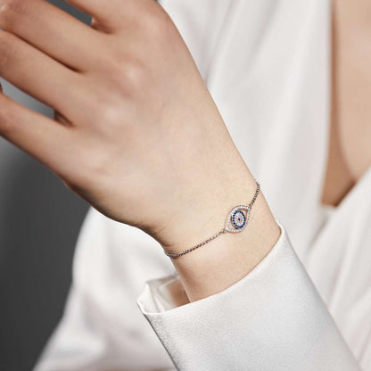 [Solara Jewelry ]目のような形のきらめくネックレス