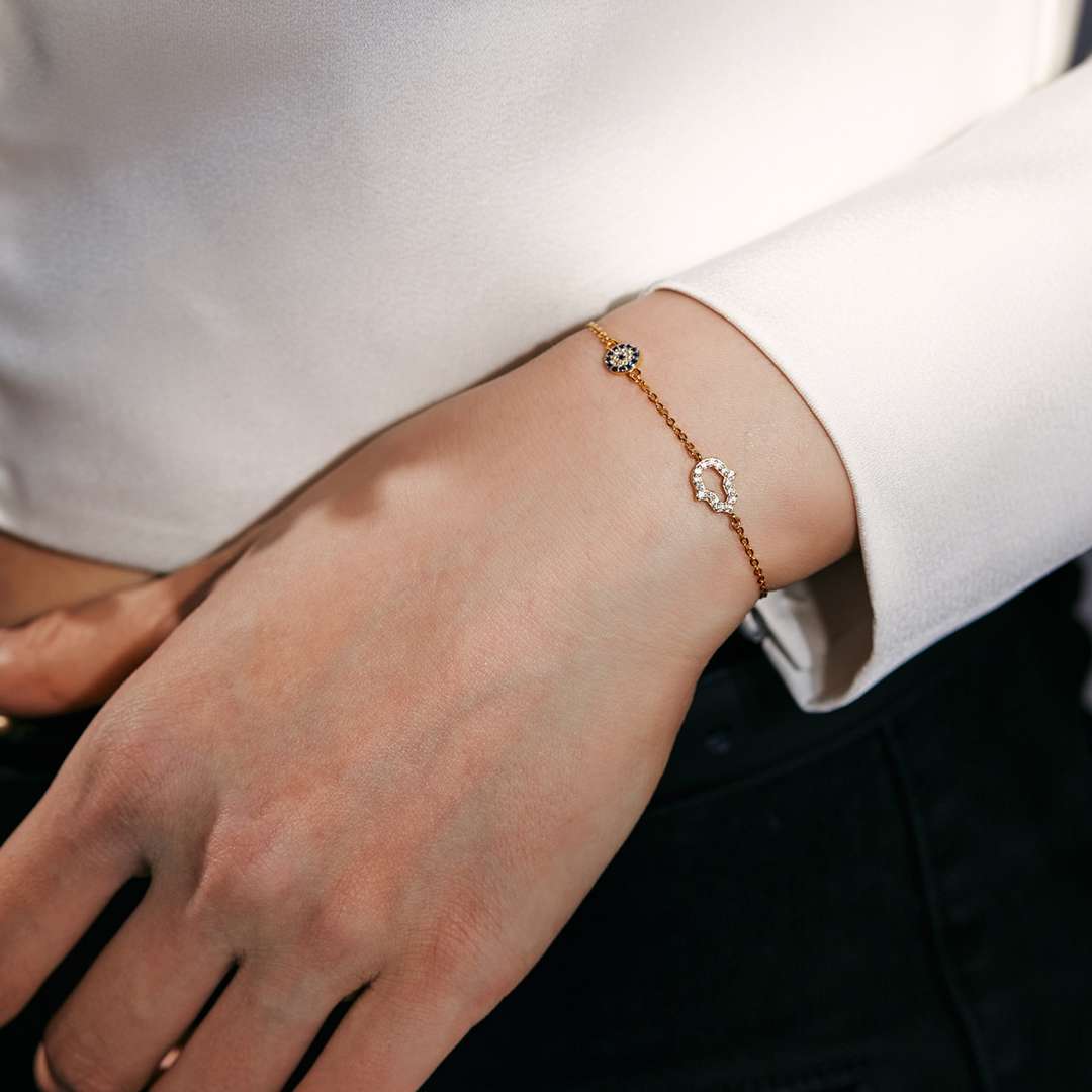 [Solara Jewelry ]ゴーストシェイプ＆ラウンドシェイプネックレス