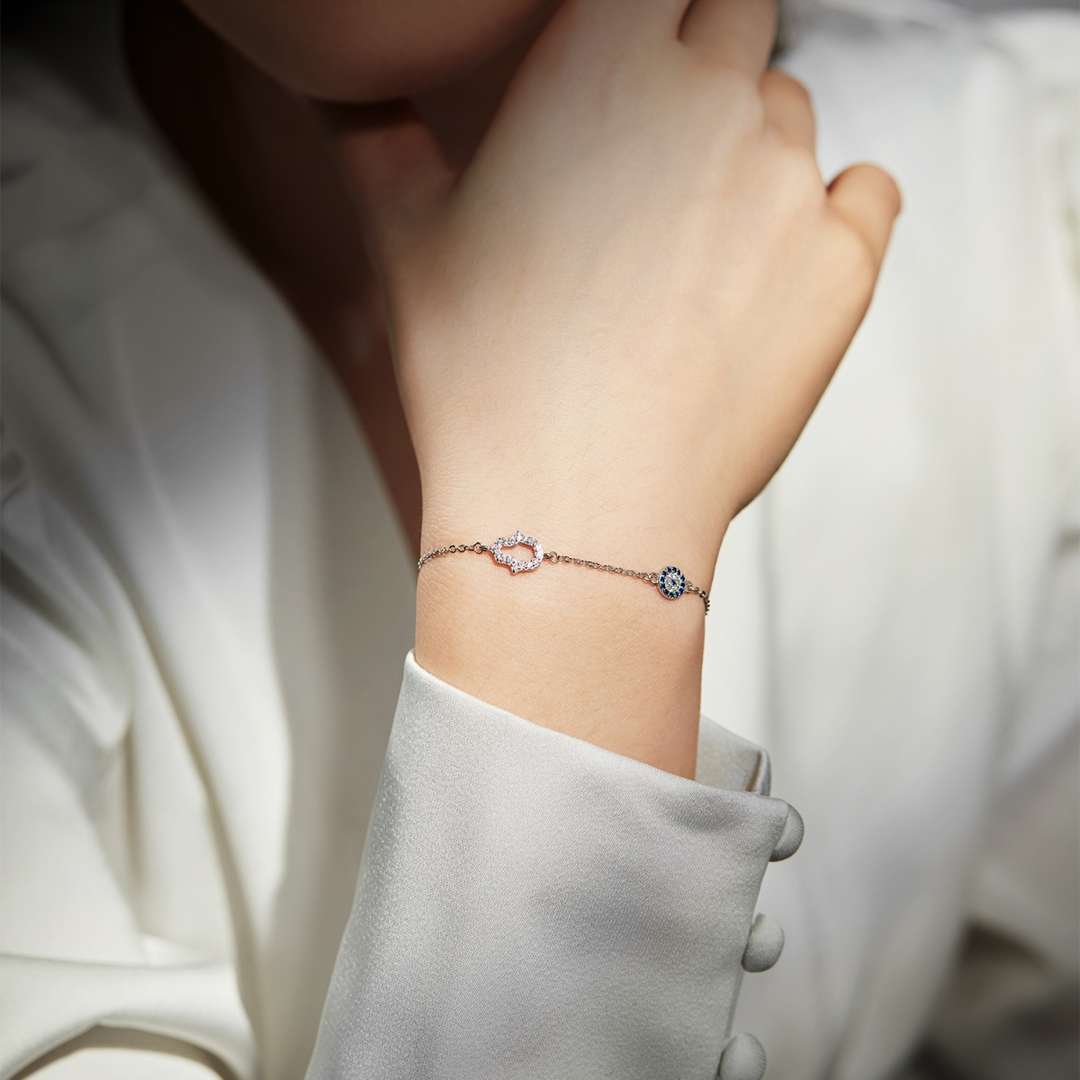 [Solara Jewelry ]ゴーストシェイプ＆ラウンドシェイプネックレス