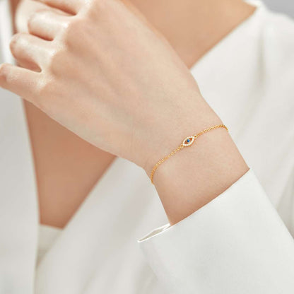 [Solara Jewelry]イーブルアイシェイプネックレス