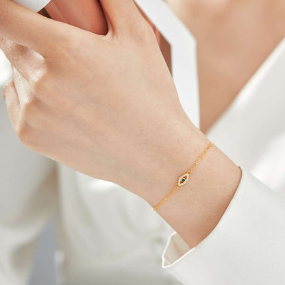 [Solara Jewelry]イーブルアイシェイプネックレス