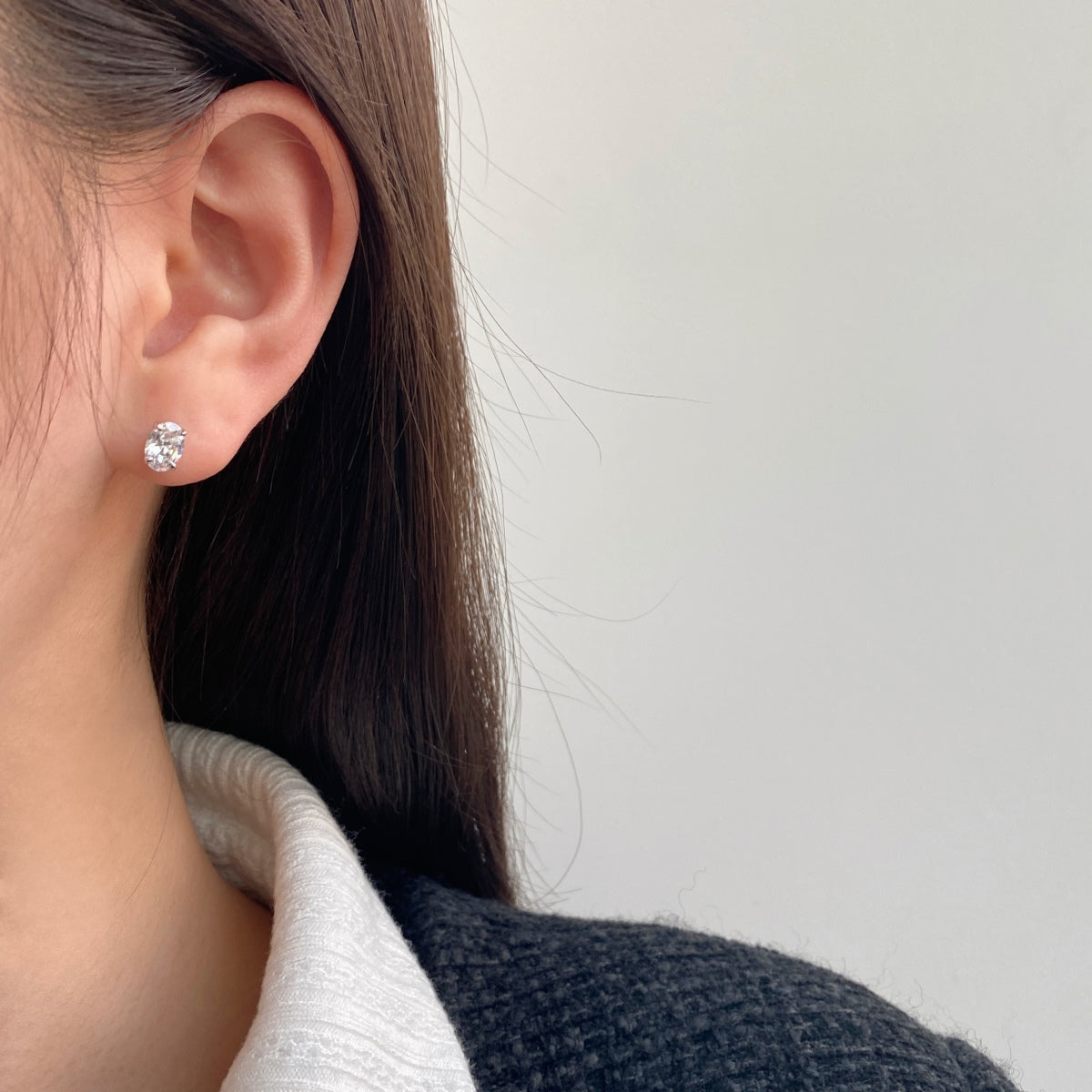 [Solara Schmuck] Ovale klassische, würdevolle elegante Ohrringe