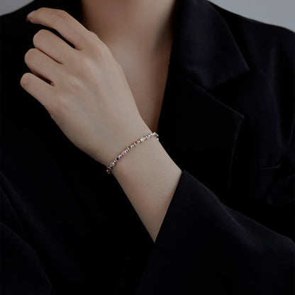 [Solara Jewelry ]輝く精巧なラウンドカット パーティーブレスレット