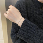 [Solara Jewelry ]Elegantes Armband mit Smaragdschliff für jeden Tag