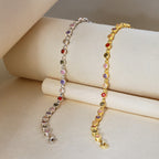 [Solara Jewelry ]Funkelndes, exquisites Partyarmband mit Rundschliff