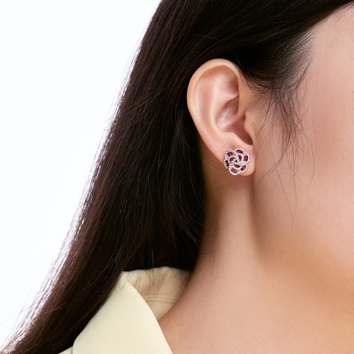 [Solara Jewelry ]可憐な花型デイリーイヤリング