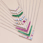 [Solara Jewelry ]可憐なカラフルハートネックレス