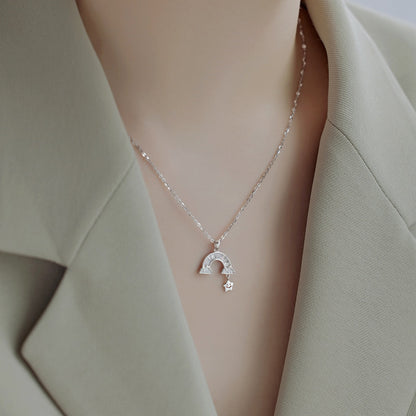 [Solara Jewelry ]ユニーク レインボースターネックレス