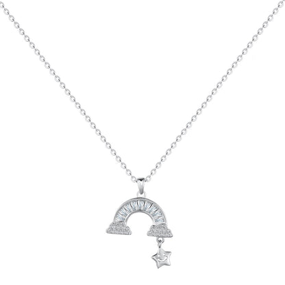[Solara Jewelry ]ユニーク レインボースターネックレス
