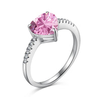 [Solara Jewelry ]2.0 Carat Dazzling Lustrous Heart Cut Lover Ring