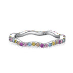 [Solara Jewelry ]Dainty Colorful Round Cut Party Ring