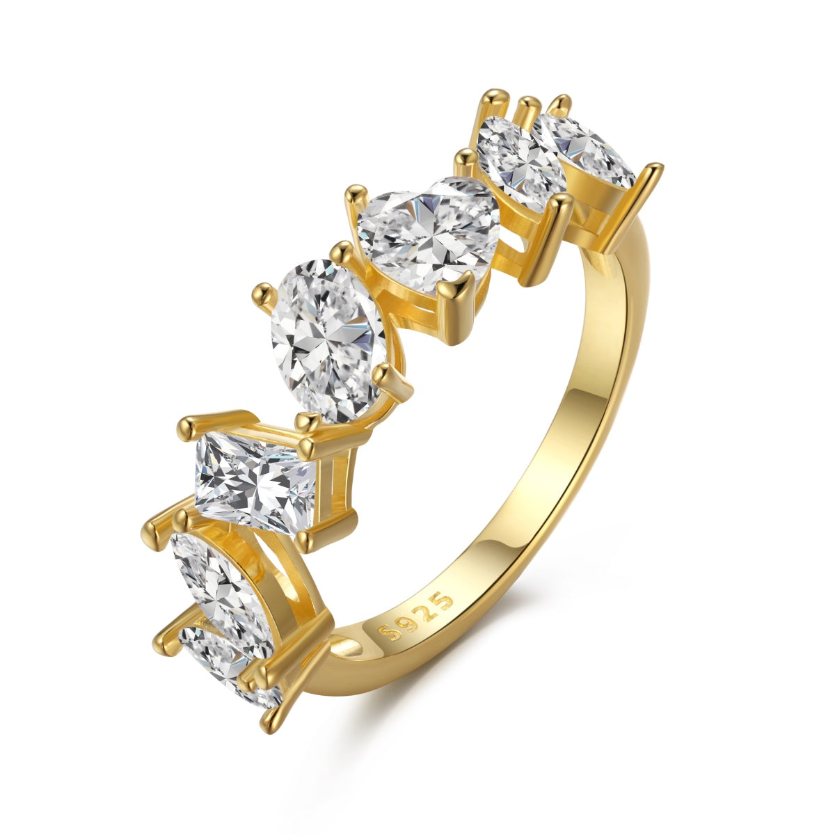 [Solara Jewelry ]Delicate Multi Cut Ring