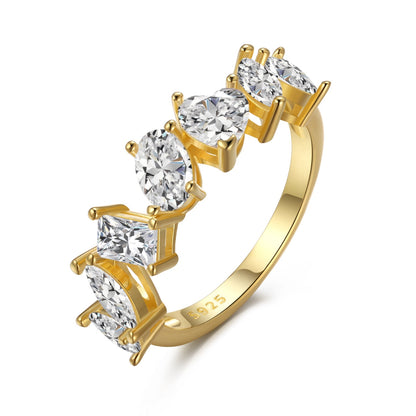 [Solara Jewelry ]Delicate Multi Cut Ring